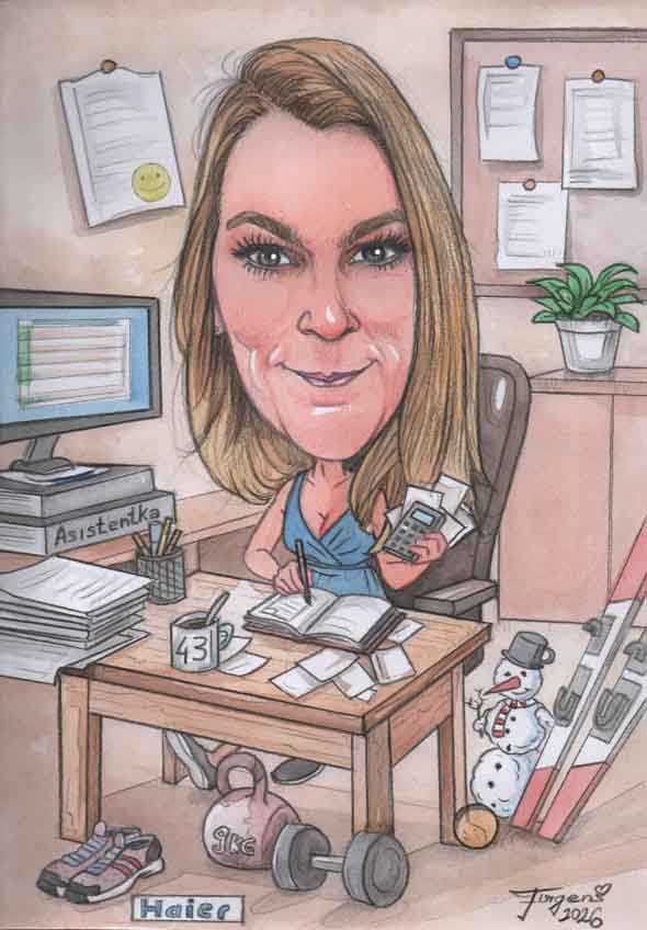 Slečna v kancelárii