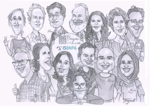 Originálna skupinová karikatúra 10 osôb na mieru ako darček pre rodinu a kolegov zo zahraničnej firmy